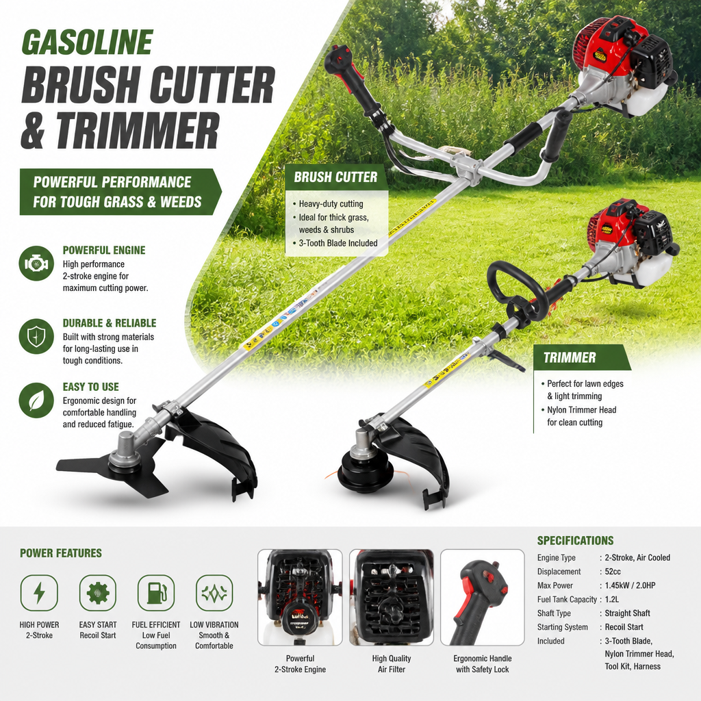 gasoline brush cutter and trimmer gasoline brush cutter and trimmer