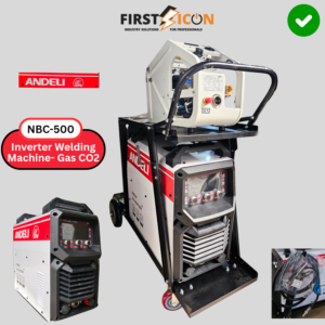 NBC-500 inverter welding machine for CO2 gas on a wheeled cart with Andeli branding
