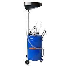 2026/06/1002860346.jpg - pricemagicgh.com Portable oil extractor with a blue drum on a wheeled base, used for removing engine oil.