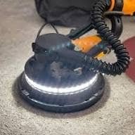 2026/06/1002860490.jpg - pricemagicgh.com Floor buffer/polisher with a circular black base and a coiled power cord on a light floor.