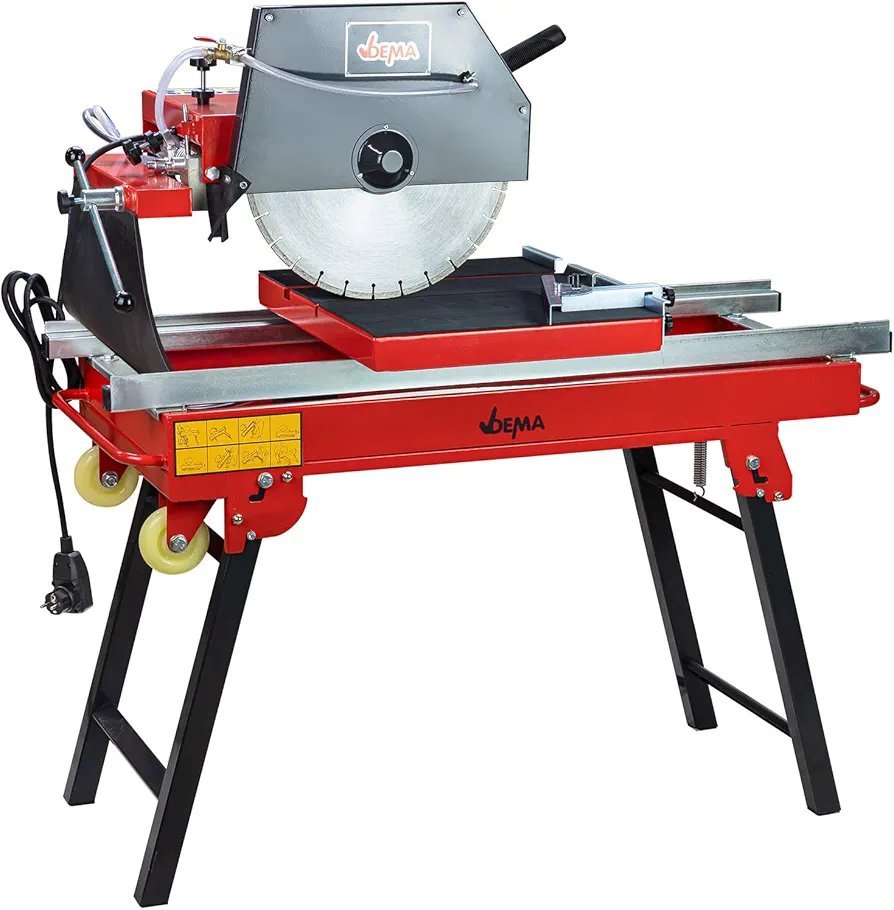 2026/06/1002880727.jpg - pricemagicgh.com Red and gray stationary cutoff saw on a stand with a circular blade, labeled BEMA