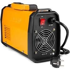 2026/06/1002882312.jpg - pricemagicgh.com Portable orange and black welding inverter with a top handle and front-side control panel and plug