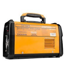 2026/06/1002882316.jpg - pricemagicgh.com Portable orange inverter welding machine with black ends and a carrying handle for DIY welding projects.