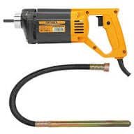 dingqi 10070201 4 - pricemagicgh.com Corded hammer drill with yellow handle and black body, connected to a hose/cord plug-in.