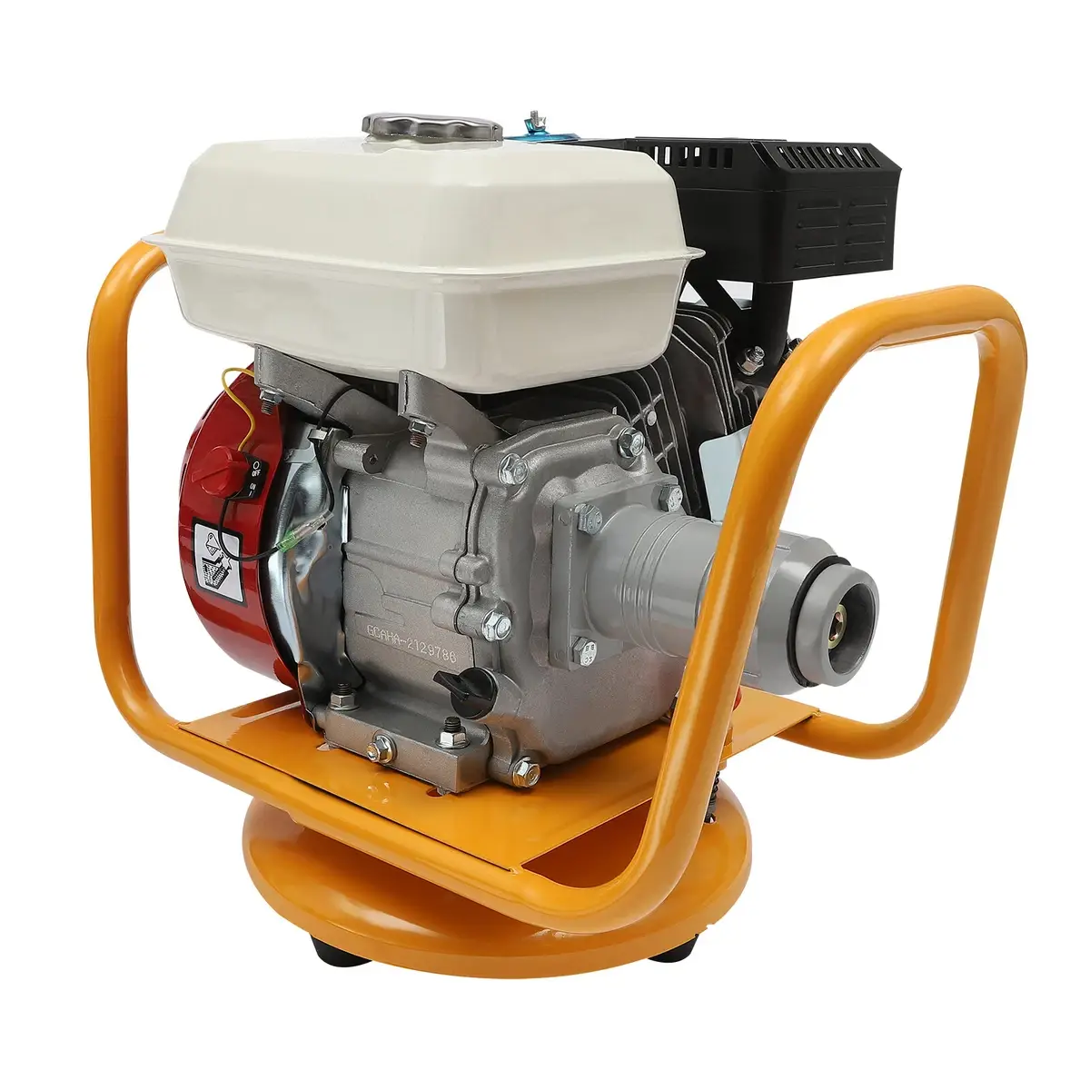 s-l1200 4 - Copy - pricemagicgh.com Portable gas-powered engine mounted on an orange U-shaped frame with a white fuel tank and black air-filter housing, viewed from the side.