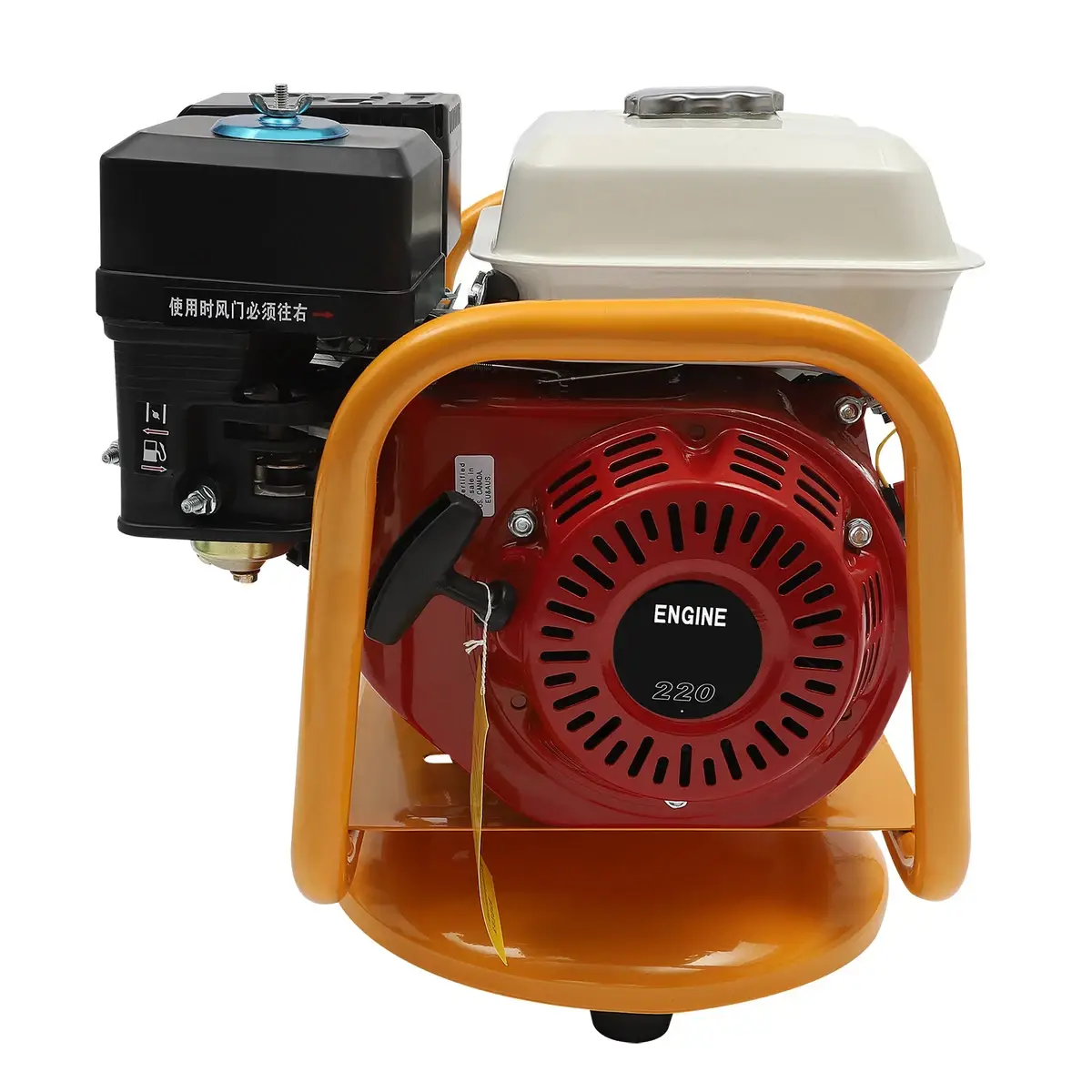 s-l1200 9 - Copy - pricemagicgh.com Portable gasoline-powered generator with an orange frame and red engine housing.