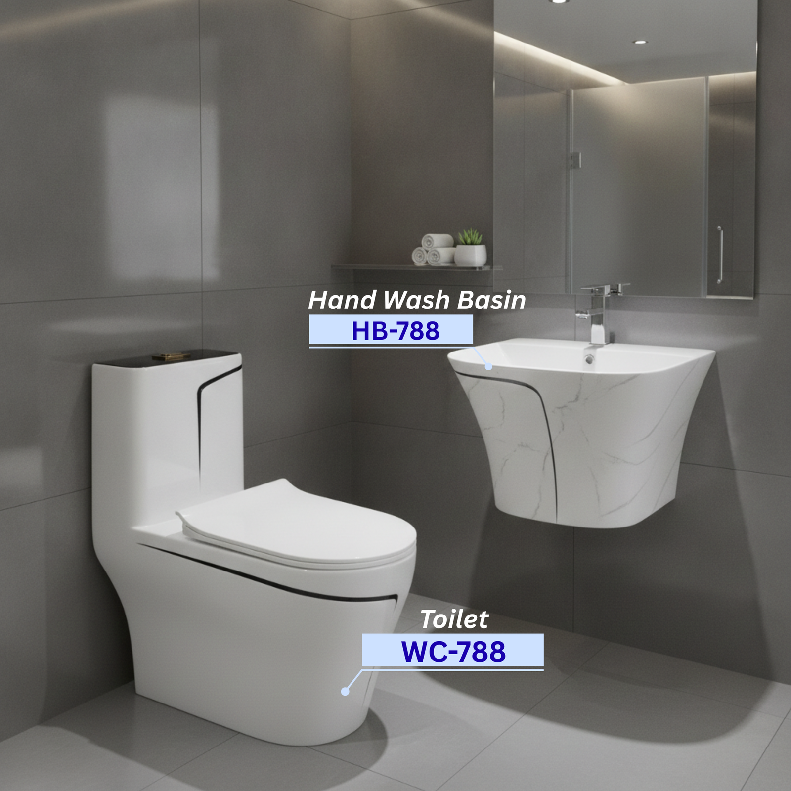2026071003010135png pricemagicghcom Modern bathroom showcasing a white toilet and marble sink with the product code WC 788