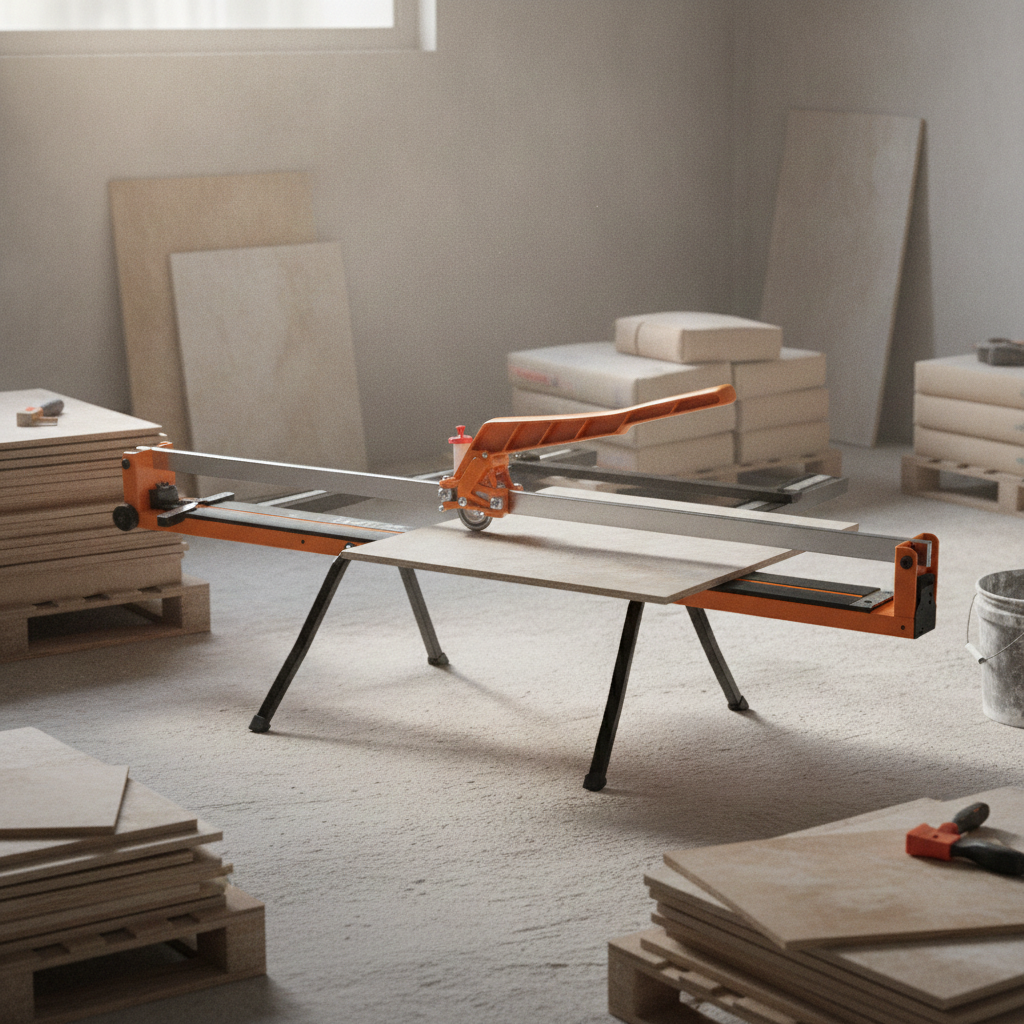 2026071003045143png pricemagicghcom Woodworking shop with a sliding table saw cutting a wooden board on a stand on a table in the center of the room