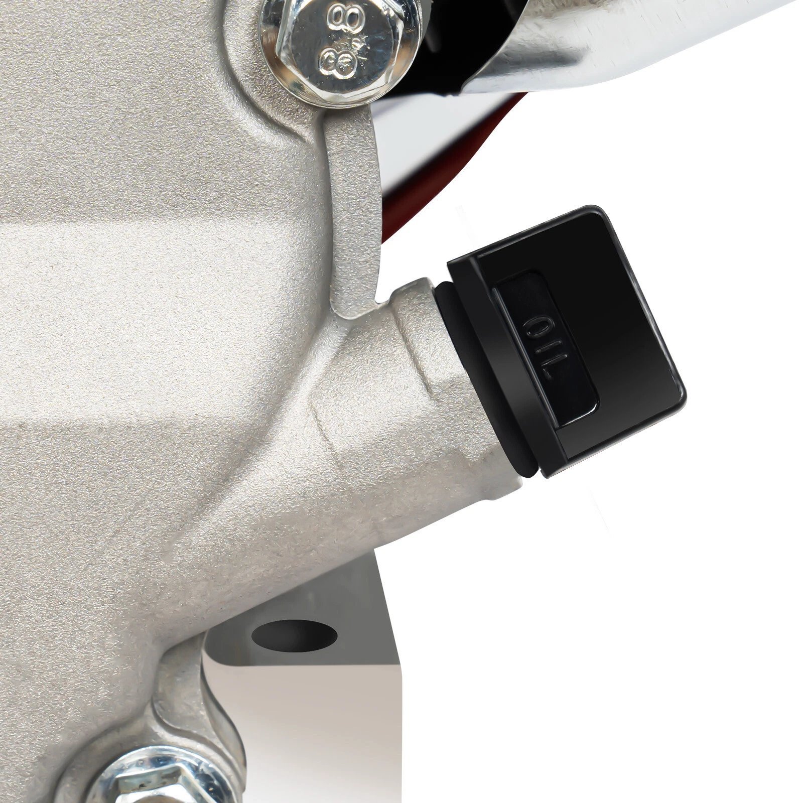 2026071003066339jpg pricemagicghcom Close up of a gray metal mechanical component with a black toggle switch in the ON position and visible bolts